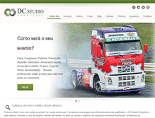 Tablet Screenshot of dcstudioproducoes.com.br